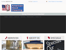 Tablet Screenshot of americanhoodcleaningllc.com